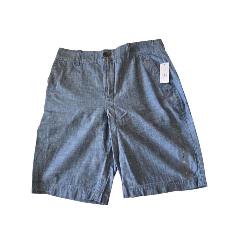 Womens Gap Bermuda Shorts Size 2 Blue Denim NWT